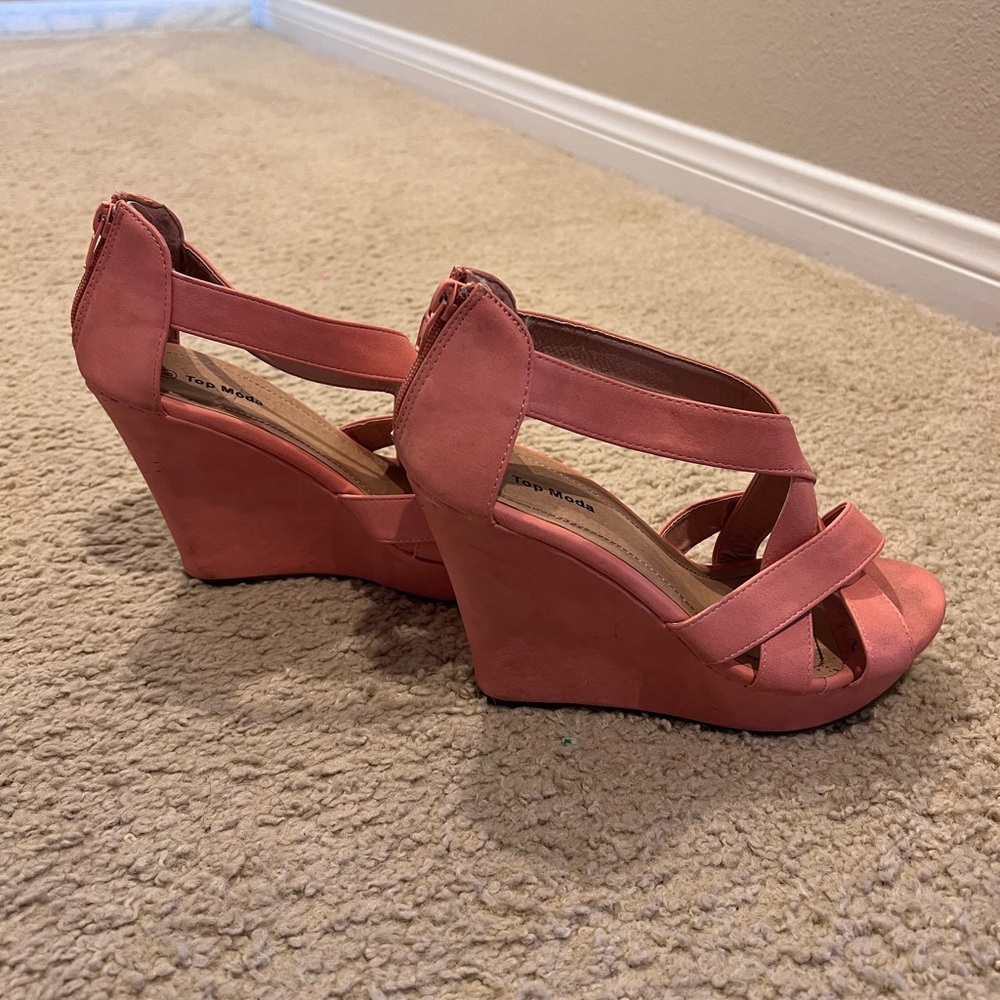 Top Moda Wedges Size 8